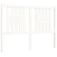 Рамка за легло с табла бяла Double масивно дърво