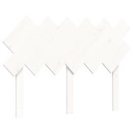 Рамка за легло с табла бяла Double масивно дърво