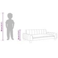 Детски диван, черно, 90x53x30 см, текстил