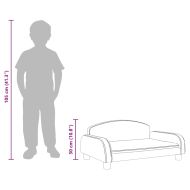 Детски диван, черно, 90x53x30 см, текстил