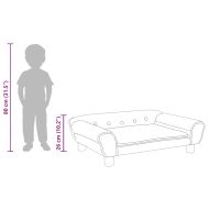 Детски диван, синьо, 70x45x26 см, кадифе