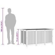 Градинска кутия за съхранение 150x80x75 см акациево дърво масив