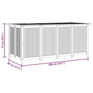 Градинска кутия за съхранение 200x80x75 см акациево дърво масив
