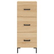 Висок шкаф, сонома дъб, 34,5x34x180 см, инженерно дърво