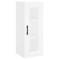 Висок шкаф, бял, 34,5x34x180 см, инженерно дърво