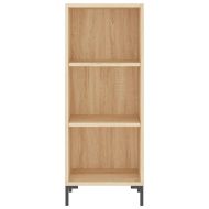 Висок шкаф, сонома дъб, 34,5x34x180 см, инженерно дърво