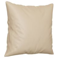 2-местен диван с възглавници кремав 140 см микрофибърен плат