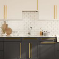 Дръжки за шкафове, 20 бр, златисти, 480 мм, неръждаема стомана