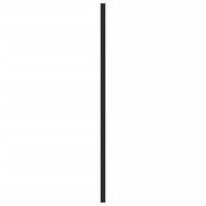 Дръжки за шкафове, 20 бр, черни, 480 мм, неръждаема стомана