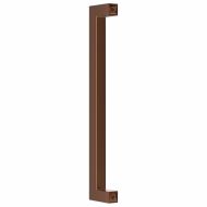 Дръжки за шкафове, 10 бр, бронз, 192 мм, неръждаема стомана