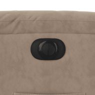 Електрически изправящ реклайнер, таупе, микрофибърен текстил