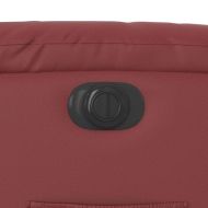 Електрически наклоняем стол, виненочервен, изкуствена кожа