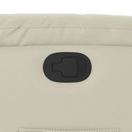 Изправящ реклайнер стол, кремав, изкуствена кожа