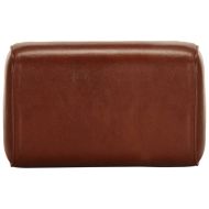 Пейка гимнастическа 38 см кафява естествена кожа и манго масив