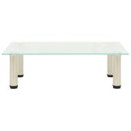 ТВ поставка, прозрачна, 60x35x17 см, закалено стъкло