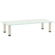 ТВ поставка, прозрачна, 80x35x17 см, закалено стъкло