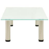 ТВ поставка, прозрачна, 80x35x17 см, закалено стъкло