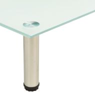 ТВ поставка, прозрачна, 80x35x17 см, закалено стъкло