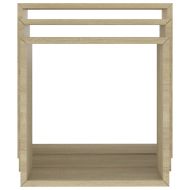 Стенни кубични рафтове, 3 бр, дъб сонома, 26x15x26 см