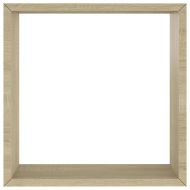 Стенни кубични рафтове, 3 бр, дъб сонома, 26x15x26 см