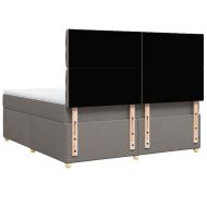 Боксспринг легло с матрак, таупе, 180x200 см, плат