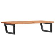 Стенен рафт за мивка, стомана и масивно дърво бук