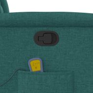 Изправящ масажен наклоняем стол, тъмнозелен, текстил