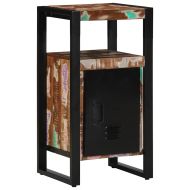 Комплект мебели за баня 2 pcs Кафяво Солидно възстановено дърво