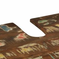 Комплект мебели за баня 2 pcs Кафяво Солидно възстановено дърво