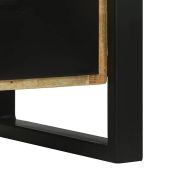 Комплект мебели за баня с рафт 2 pcs Солидно мангово дърво