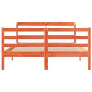 Рамка за легло без матрак, восъчнокафяв, 150x200 см, бор масив