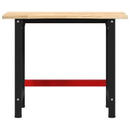 Работна маса, 100x60x81,5 см, масивна дървесина дъб