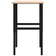 Работна маса 100x60x(71,5-98) см масивно дърво дъб правоъгълна