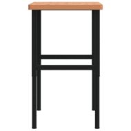 Работна маса 100x60x(73-99,5) см масивно дърво бук правоъгълна