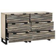 Комплект скрин с чекмедже 2 pcs Бяло 60 x 33,5 x 75 см