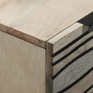 Комплект скрин с чекмедже 2 pcs Бяло 60 x 33,5 x 75 см