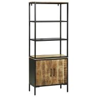 Висок шкаф Кафяво 70 x 35 x 180 см Масивна дървесина от манго