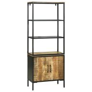 Висок шкаф Кафяво 70 x 35 x 180 см Масивна дървесина от манго