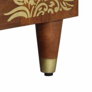 Комплект шкафове за баня с чекмедже с врата 4 pcs Меден кафяв