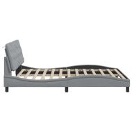 Рамка за легло със светодиод без матрак, 160x200 см, плат