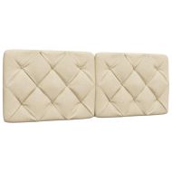 Легло с матрак, кремава, 140x200 см, плат