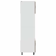 Шкафове за фурна, 2 бр., "Lucca", кафяв дъб, инженерно дърво