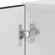 Шкафове за фурна 2 бр Porto, черен, инженерно дърво