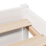 Легло с етажерка за книги, без матрак, 100x200 см, бор масив