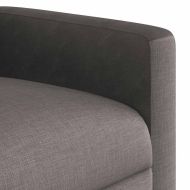 Изправящ реклайнер стол, таупе, текстил