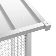 Клетка за птици Сив 215 x 110 x 247 см Поцинкована стомана