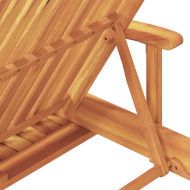 Шезлонг 2 pcs Червено 40 x 40 x 40cm Масивна акациева дървесина