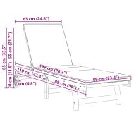 Шезлонг 2-човек 2 pcs Кафяво Солидно акациево дърво