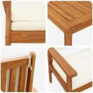 Градински Софа Комплект 3 pcs Кафяво 120 x 65,5 x 79 см