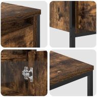 Комплект мебели за баня 3 pcs Димящ дъб и черно Инженерно дърво